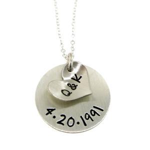 Hand Stamped Jewelry - Our Initials And..