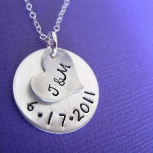 Hand Stamped Jewelry - Our Initials And..