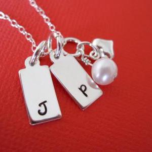 Simple And Elegant Personalized Initials Necklace..