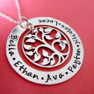 Hand Stamped Necklace - The Ultimate Tree Of Life..
