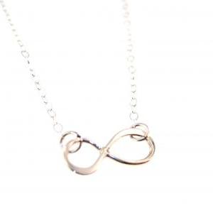 Inifinity Sterling Silver Charm Necklace
