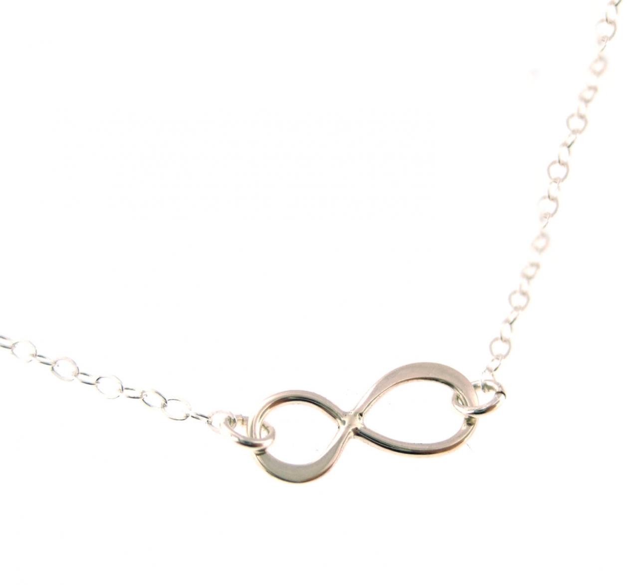 Inifinity Sterling Silver Charm Necklace