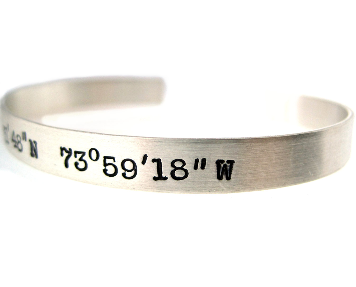 Cuff Bracelet Sterling Silver Hand Stamped Jewelry on Luulla